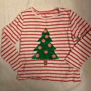 Mini Boden reversible sequin Christmas tree